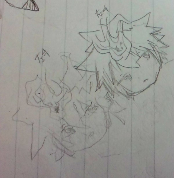 超ツナを右左で描いてみた
