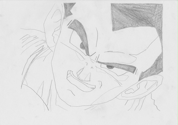 ベジータ（鉛筆画）