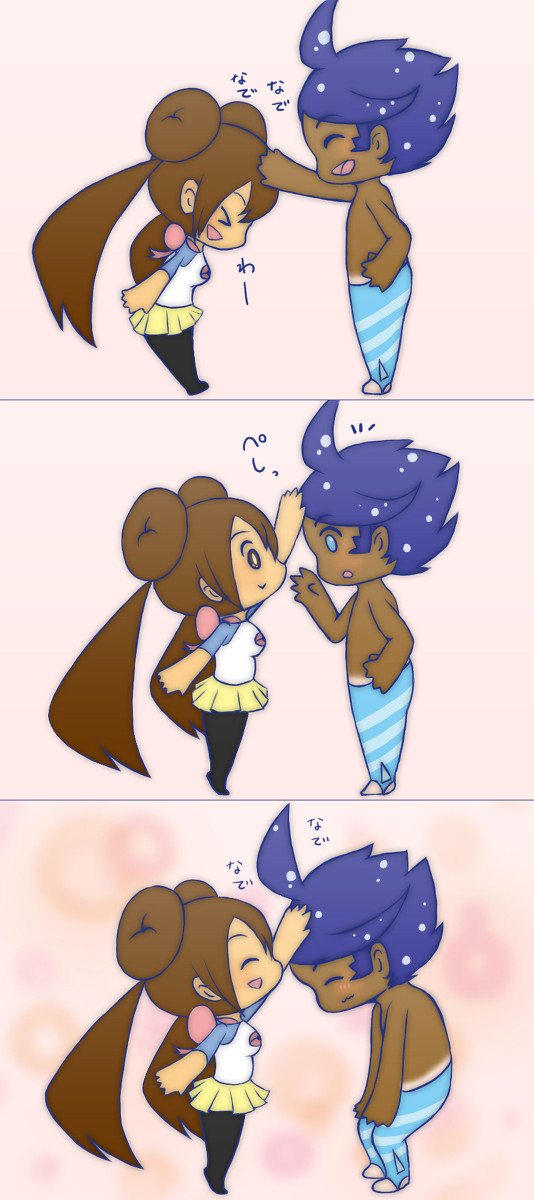 なでなでしたりされたり