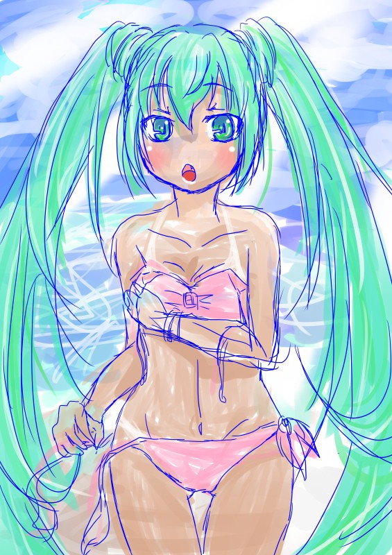 日焼けミクたん
