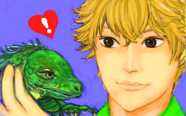 謙也くんと爬虫類