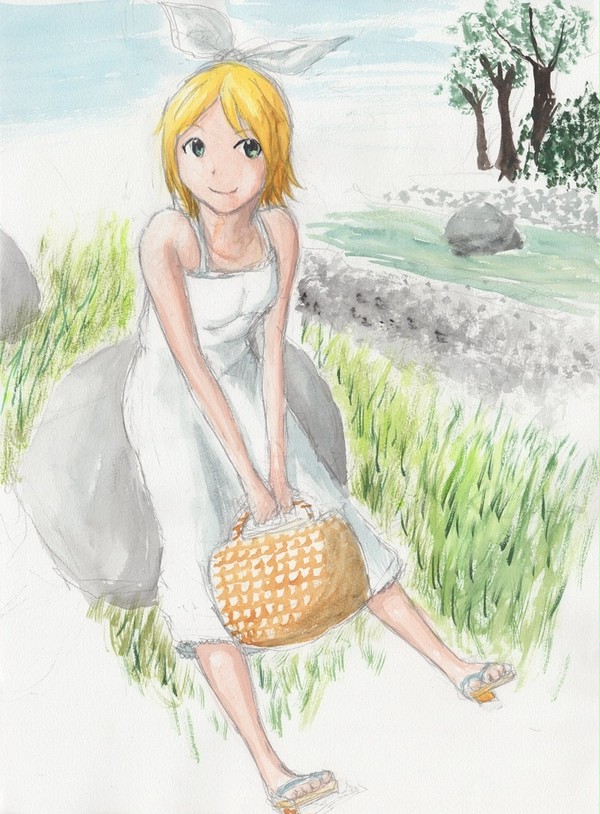 リンちゃんと川辺デート