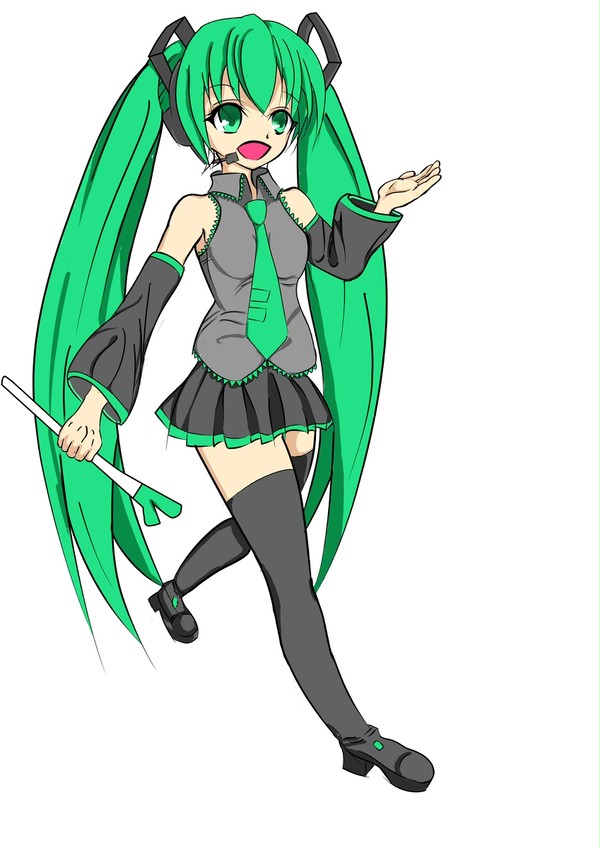 初音ミクを描きました