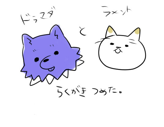 ドラマダとラメントつめた