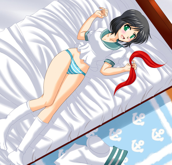 寝転がり