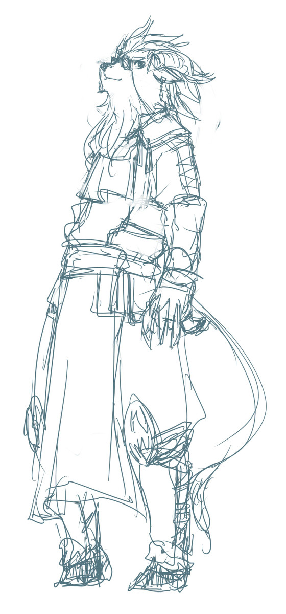 獣人落書き