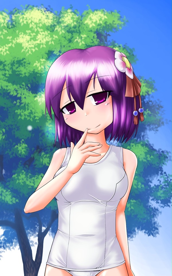 【ジト目】残暑見舞い申し上げます【スク水】