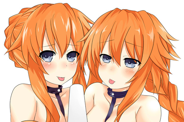 姉妹仲良く