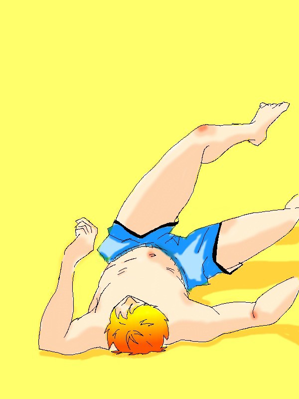 センパーイ、暑いっスー