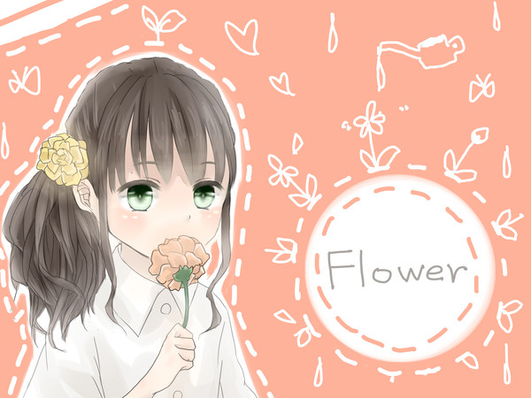 雨の日のお花