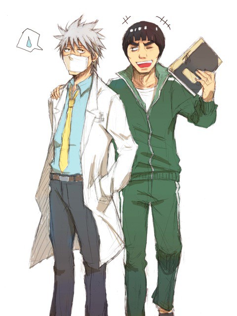 カカシ先生とガイ先生（学パロ？）