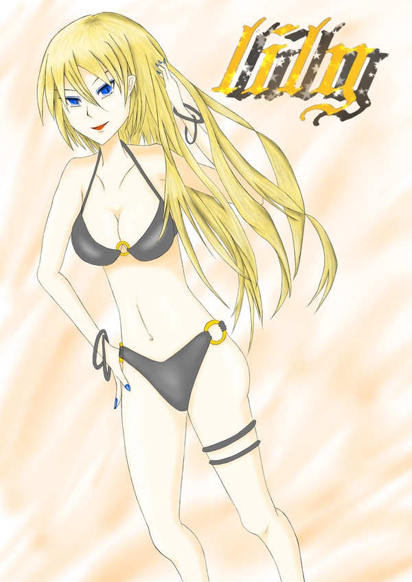 ボカロキャラの水着姿を描いてみた。その２　リリィ
