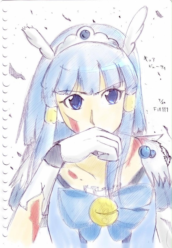 キュアビューティ決戦色塗り