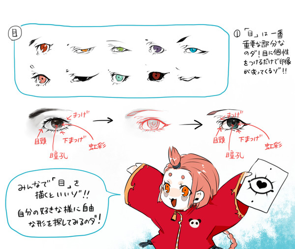 おめめの描き方メモ