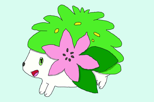 初めてのデジタル絵【シェイミ】