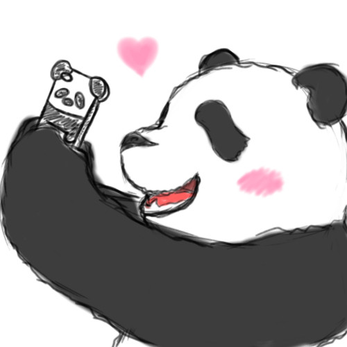 パンダスマフォケース！