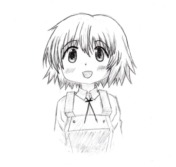 初アナログ模写ゆのっち