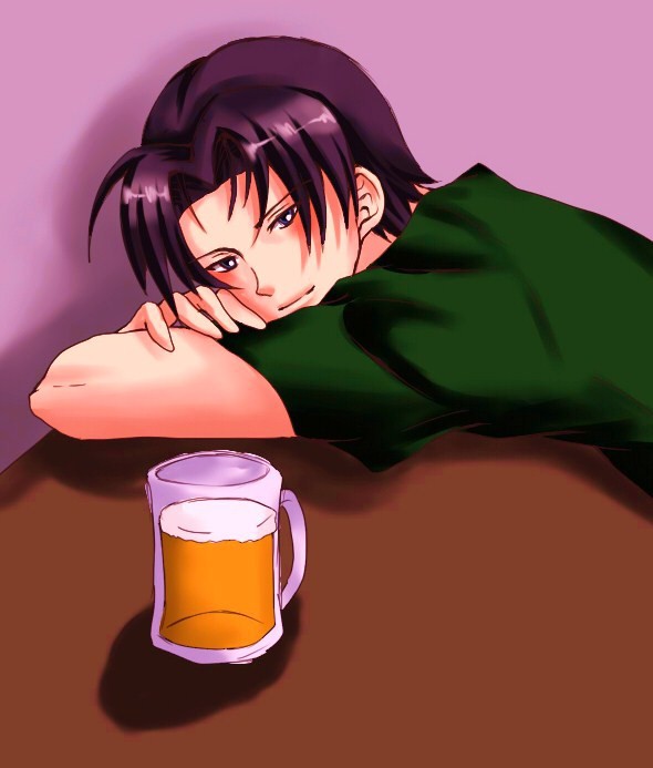 時にはお酒でも飲んで