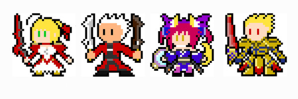 Fate/Extaraサーヴァントドット絵