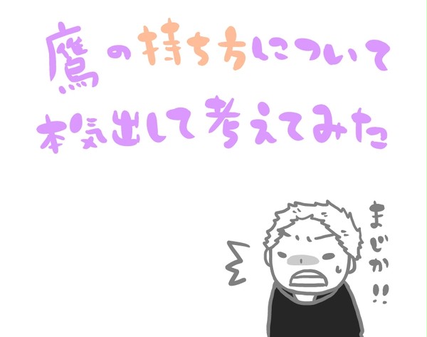 鷹の持ち方について