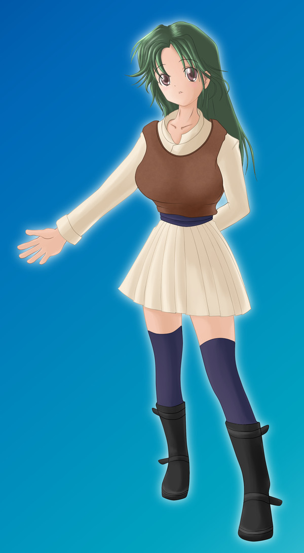 天然の女の子