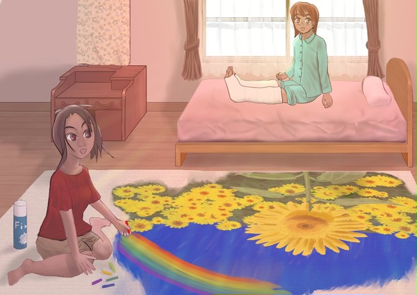 はげましのひまわり