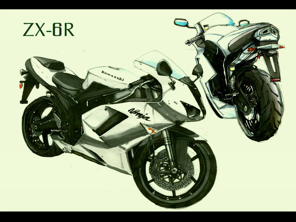 ZX-6R　White