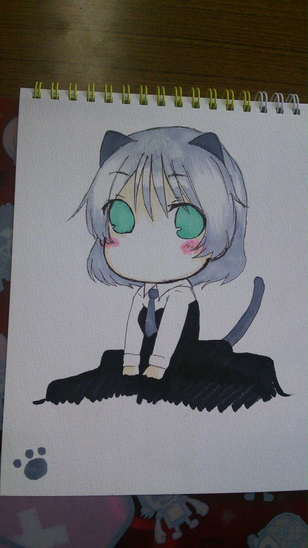 ちょこん。