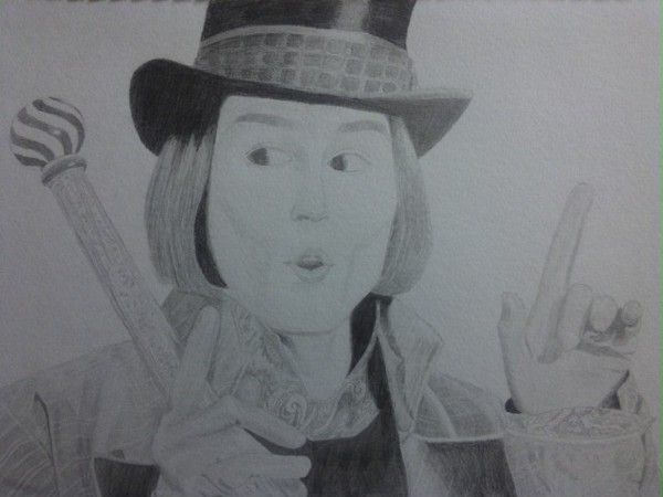 ウィリー・ウォンカ　ジョニー・デップ　模写