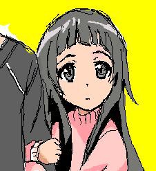 腕にしがみつくユイちゃんマジ天使
