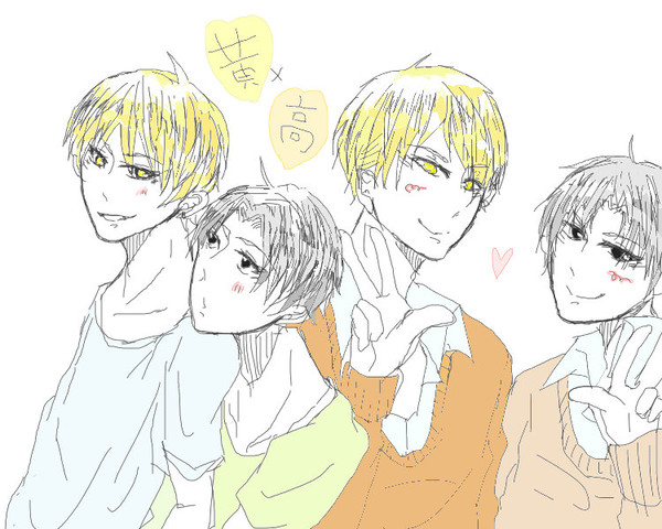 黄瀬くんと高尾くん。