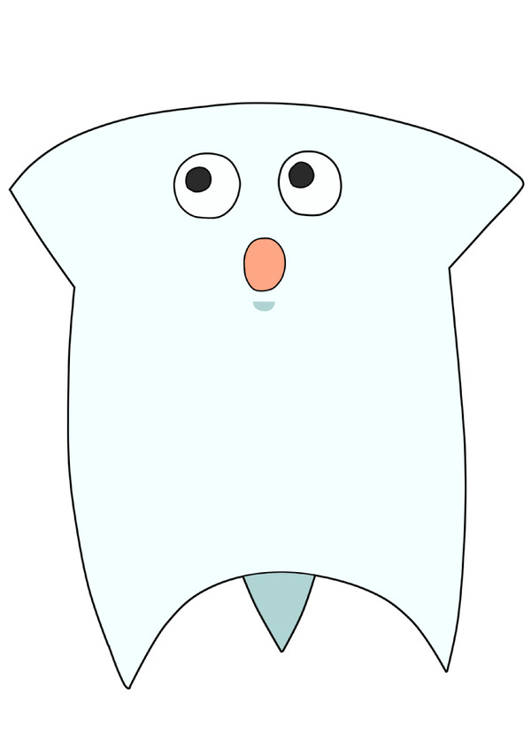 ひらめとかげ描きました