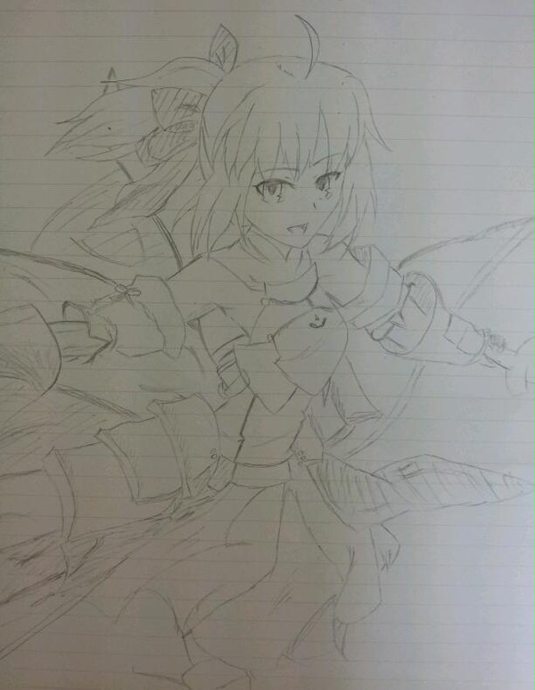 セイバーリリィ描いてみた。