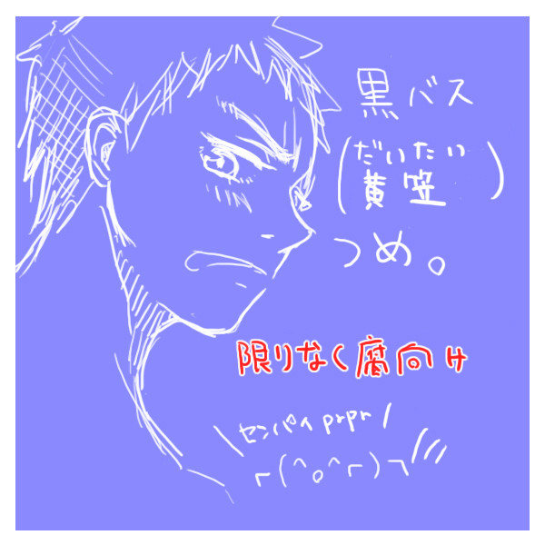 黒バス（黄笠）つめ