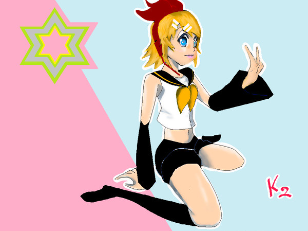 鏡音リンっぽいなにか　ペイント