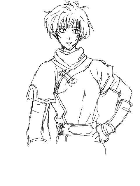 絵の練習　模写１８　カスミ