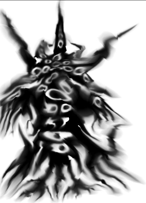 黒い化け物一