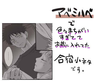 【腐向け/アベミハベ】色々間違ってた合宿小ネタ