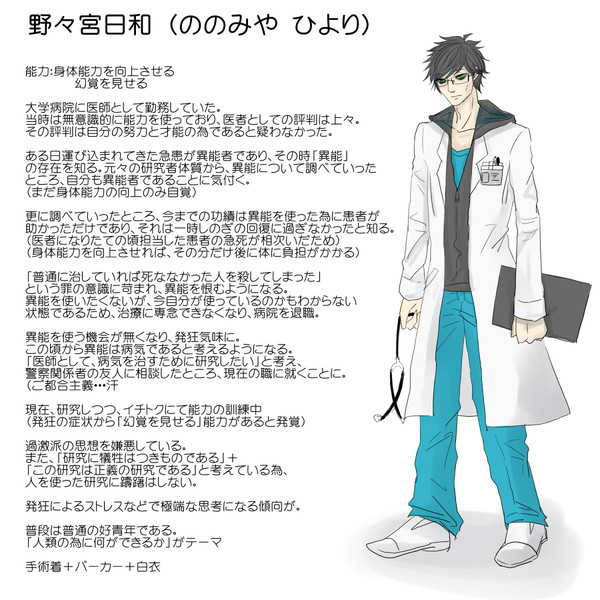 【東京異端審問】野々宮日和【異能研究課】※10/20更新
