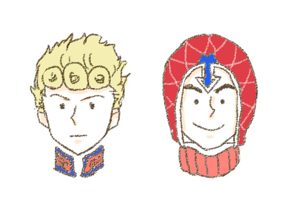 ジョルノとミスタの赤い糸
