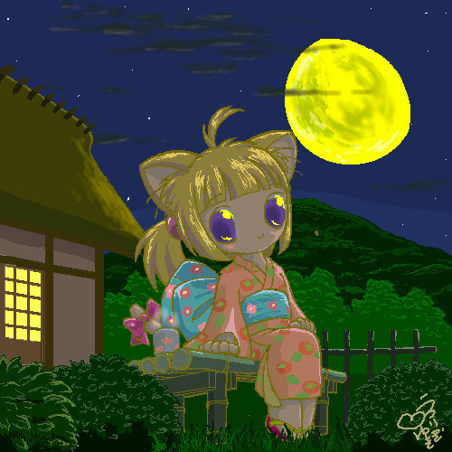 虫鳴十七夜月