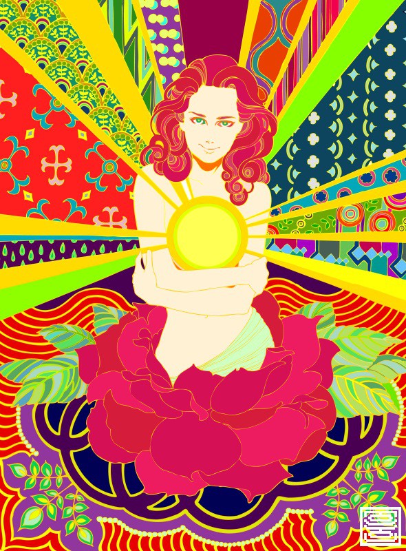 elle est née avec un soleil