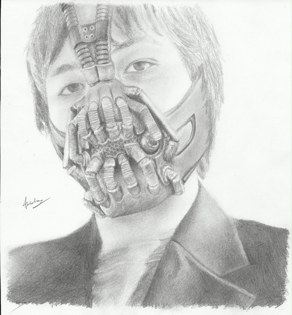 Luke with Bane mask