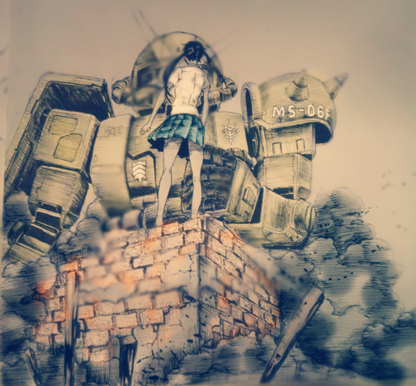 ZAKU and GIRL