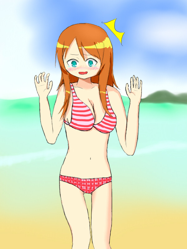 [リク絵]おなかの鳴った高坂桐乃。