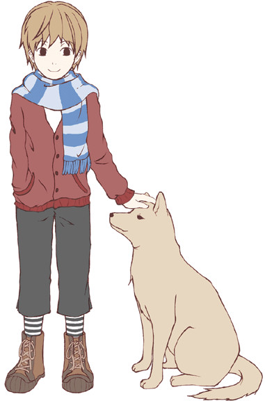 少年と犬