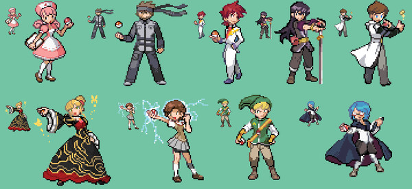 Pokemon random trainer sprites