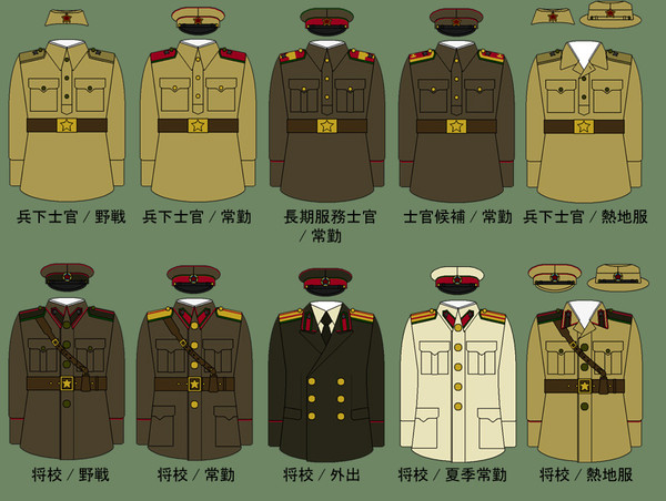 脳内妄想軍装規定書風
