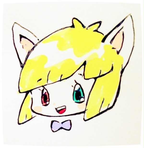 シロネコオッドアイ。