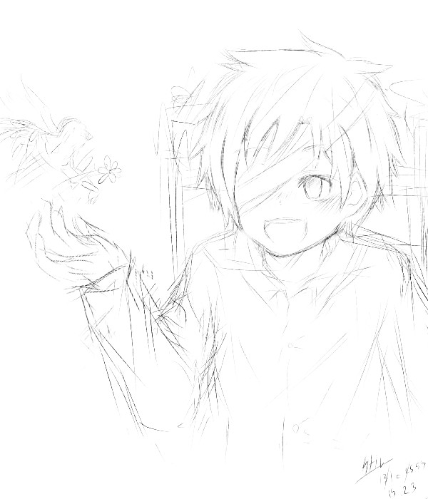 Blind boy